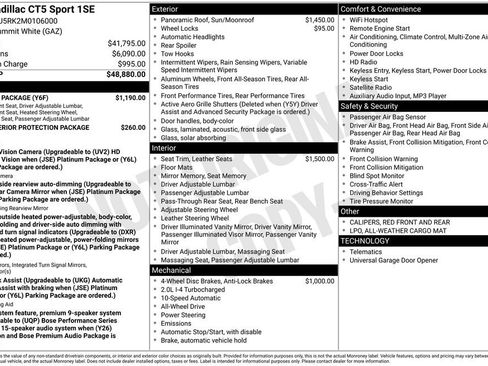 Used 2021 Cadillac CT5 Sport w/ Climate Package image 6