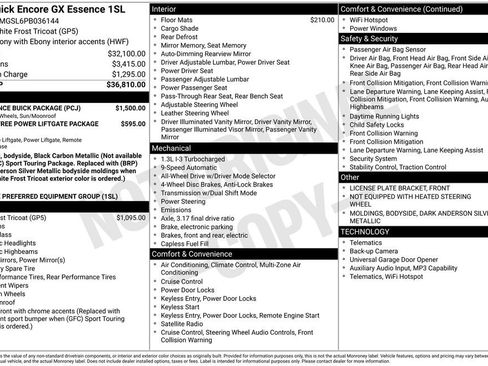 Certified 2023 Buick Encore GX Essence w/ Experience Buick Package image 44
