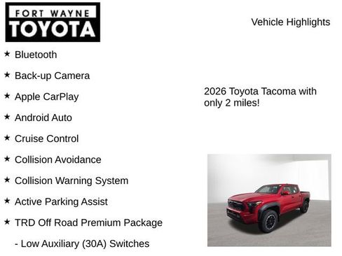 New 2026 Toyota Tacoma TRD Off-Road AWD/4WD image 7