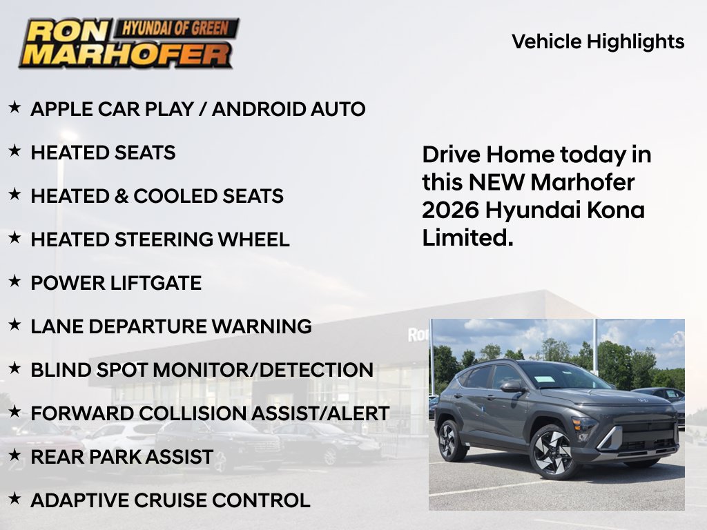 New 2026 Hyundai Kona Limited AWD/4WD image 15
