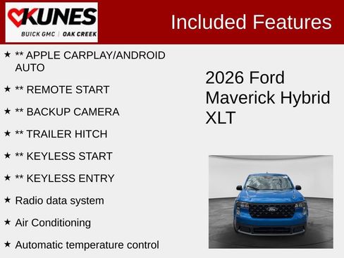 Used 2026 Ford Maverick XLT FWD image 2