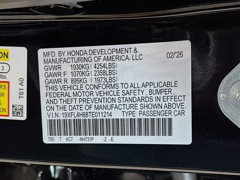 New 2026 Honda Civic Sport image 31