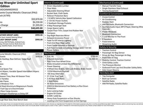 Used 2021 Jeep Wrangler Unlimited Sport w/ Technology Group image 10