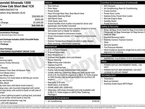 Used 2021 Chevrolet Silverado 1500 Custom image 18