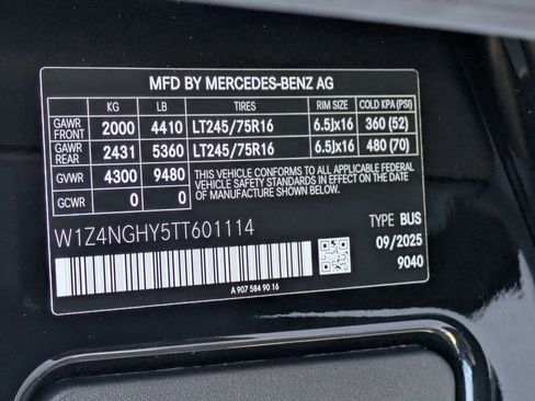 New 2026 Mercedes-Benz Sprinter 2500 image 11