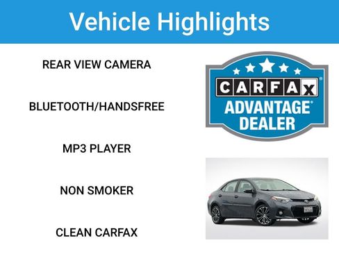 Used 2015 Toyota Corolla S image 2