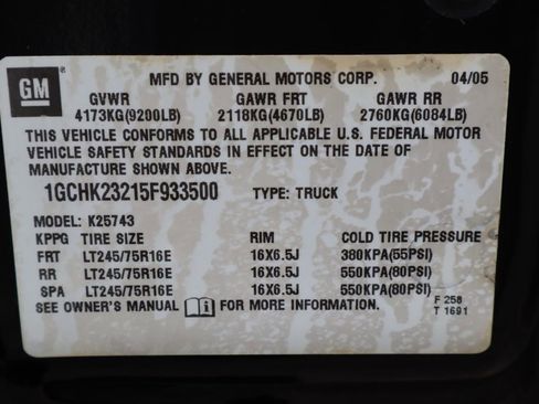 Used 2005 Chevrolet Silverado 2500 LS w/ Heavy-Duty Power Package image 30