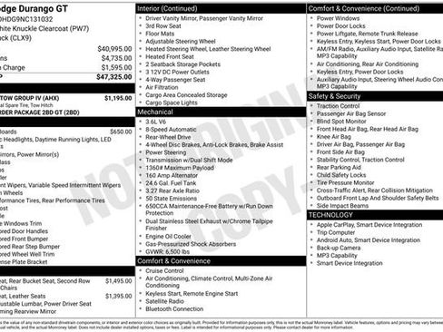 Used 2022 Dodge Durango GT w/ Trailer Tow Group IV RWD image 26