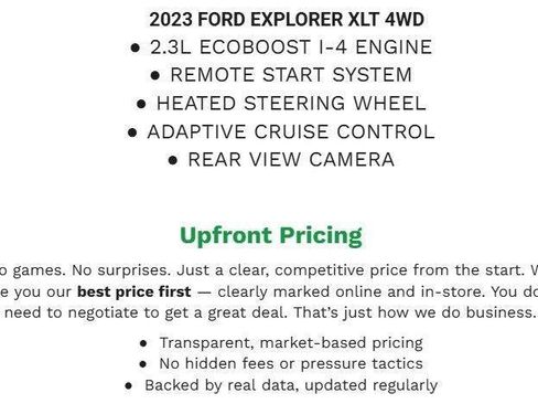 Used 2023 Ford Explorer XLT w/ Equipment Group 202A AWD/4WD image 1