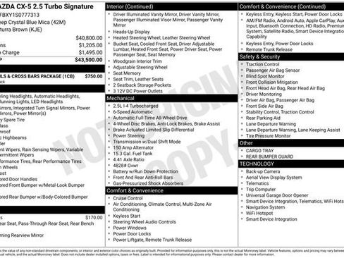 New 2025 MAZDA CX-5 Signature image 38