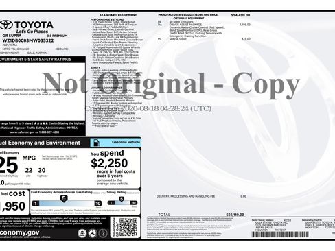 Used 2021 Toyota Supra Premium w/ Driver Assist Package RWD image 55