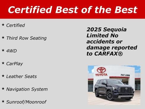 Certified 2025 Toyota Sequoia Limited AWD/4WD image 42