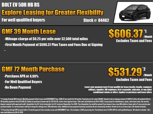 New 2027 Chevrolet Bolt RS FWD image 2