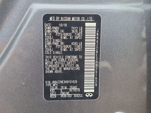 Used 2017 INFINITI QX80 4WD w/ Driver Assistance Package image 34