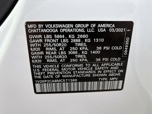 Used 2021 Volkswagen Atlas SE w/ Panoramic Sunroof Package AWD/4WD image 33