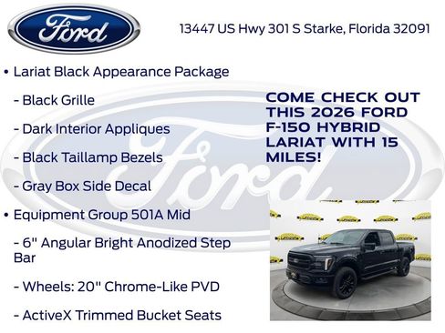 New 2026 Ford F150 Lariat w/ Equipment Group 501A Mid AWD/4WD image 20