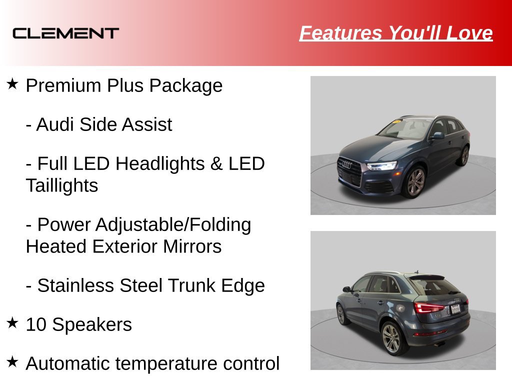 Used 2018 Audi Q3 2.0T Premium Plus w/ Premium Plus Package AWD/4WD image 9