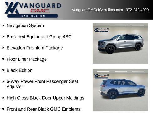 New 2026 GMC Acadia Elevation w/ Black Edition image 6