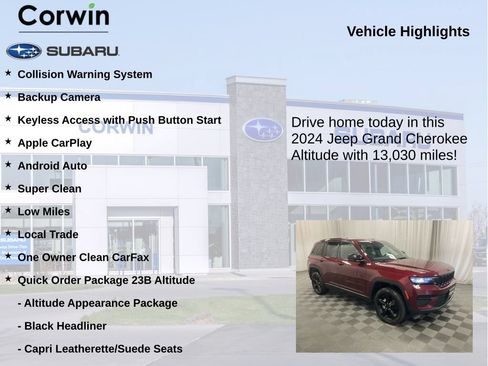 Used 2024 Jeep Grand Cherokee Altitude AWD/4WD image 6