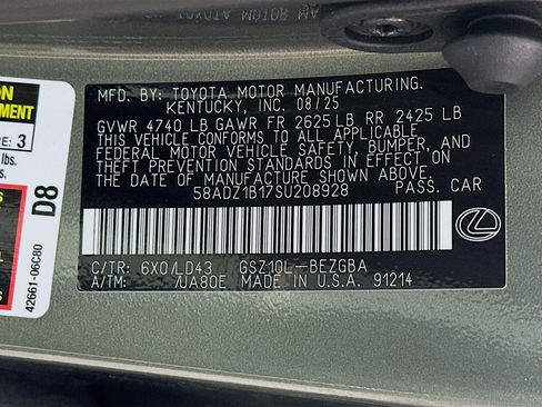 New 2025 Lexus ES 350 w/ Premium Package image 30