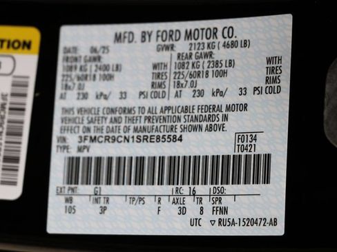 Used 2025 Ford Bronco Sport Outer Banks w/ Outer Banks Tech Package+ AWD/4WD image 32