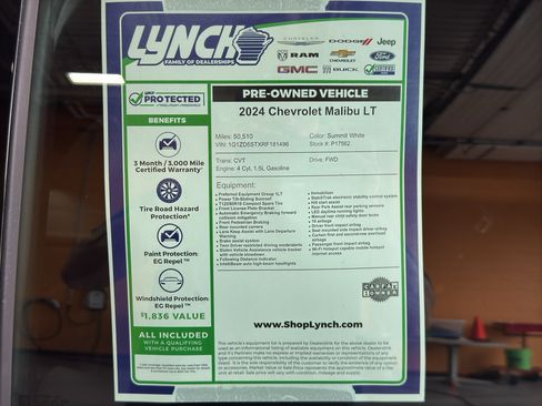 Used 2024 Chevrolet Malibu LT FWD image 35