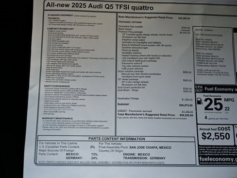 New 2025 Audi Q5 2.0T Premium Plus image 40