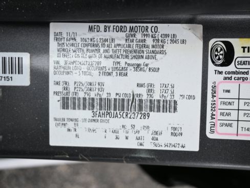 Used 2012 Ford Fusion SEL image 8