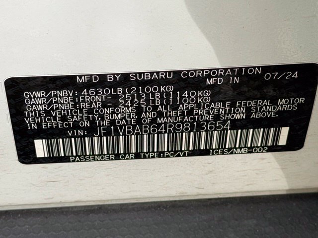 Used 2024 Subaru WRX AWD/4WD image 5