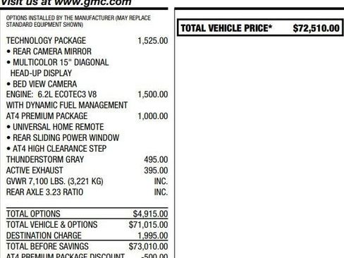 Used 2024 GMC Sierra 1500 AT4 w/ Technology Package AWD/4WD image 2