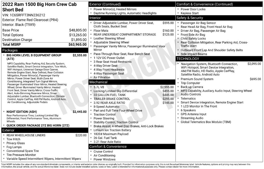 Used 2022 RAM 1500 Big Horn AWD/4WD image 41