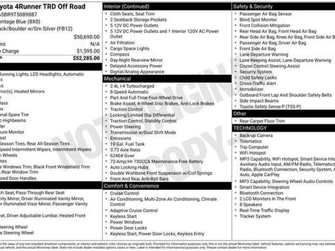 Certified 2026 Toyota 4Runner TRD Off-Road AWD/4WD image 34