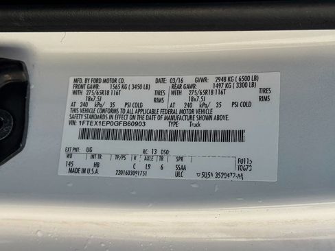 Used 2016 Ford F150 Lariat w/ Equipment Group 501A Mid image 19