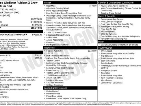 Used 2024 Jeep Gladiator Rubicon AWD/4WD image 6