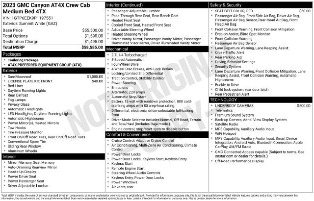 Used 2023 GMC Canyon AT4X AWD/4WD image 39