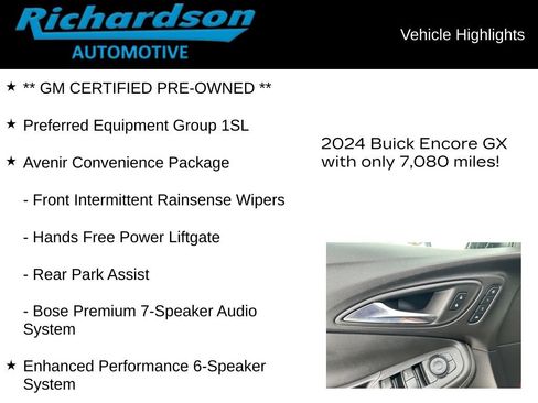 Used 2024 Buick Encore GX Avenir w/ Avenir Convenience Package image 12