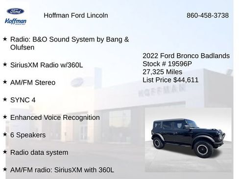 Certified 2022 Ford Bronco Badlands AWD/4WD image 29