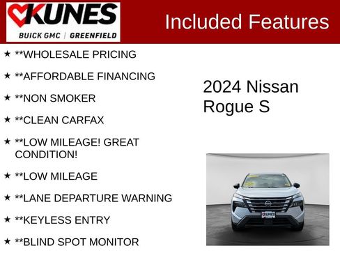 Used 2024 Nissan Rogue S AWD/4WD image 3