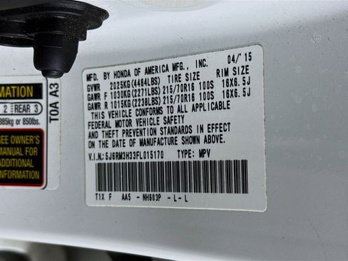 Used 2015 Honda CR-V LX image 36