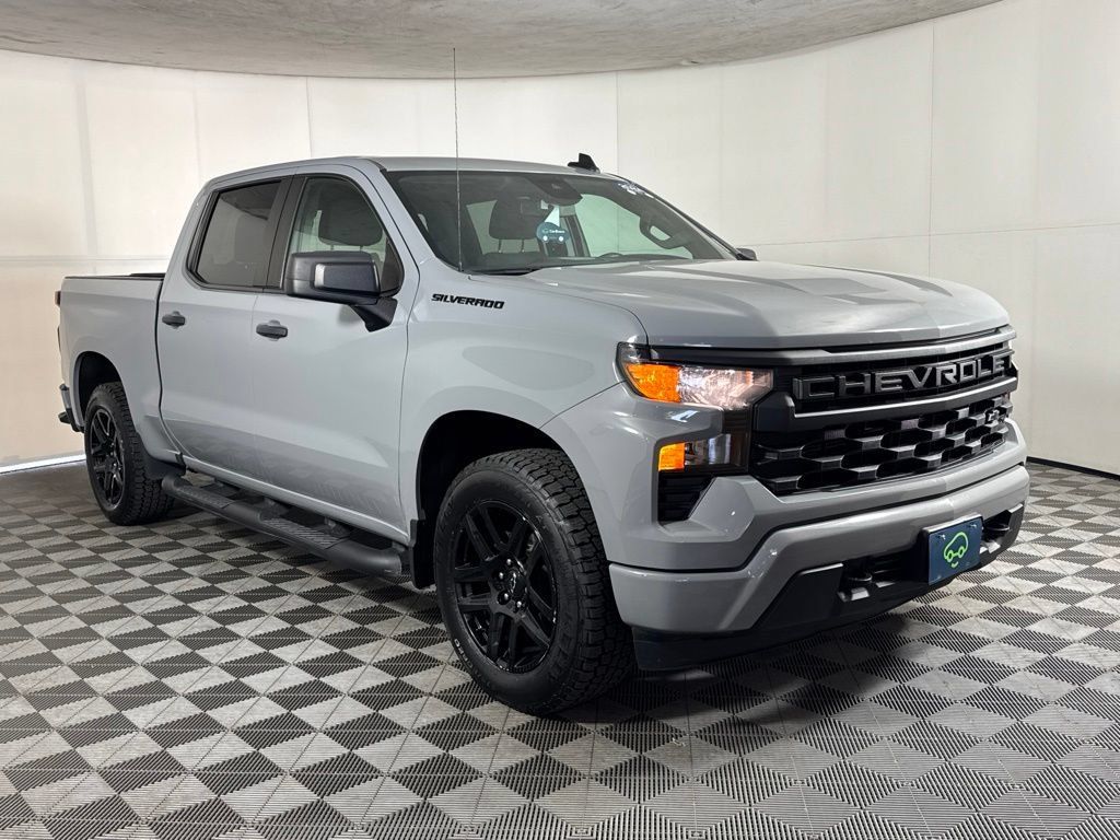 Certified 2024 Chevrolet Silverado 1500 Custom w/ Turbomax Blackout Package AWD/4WD image 5