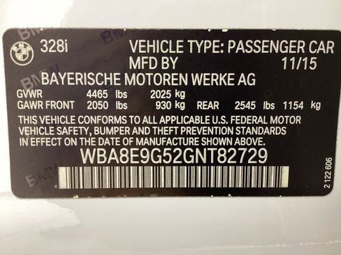 Used 2016 BMW 328i Sedan w/ Driver Assistance Package image 50