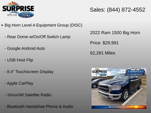 Used 2022 RAM 1500 Big Horn RWD image 15