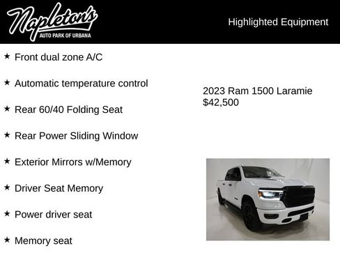 Used 2023 RAM 1500 Laramie AWD/4WD image 16