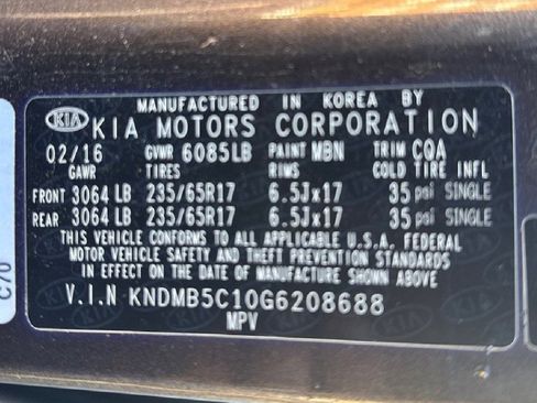 Used 2016 Kia Sedona LX w/ LX Essentials Premium Package image 36