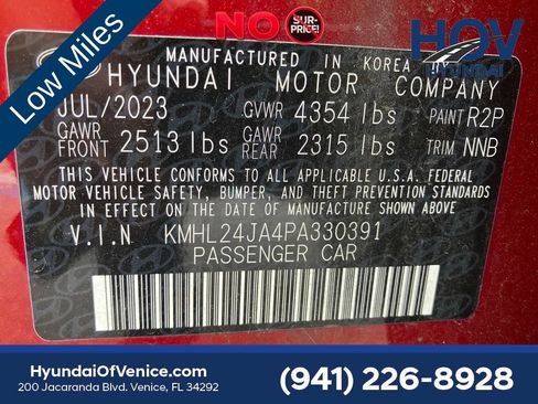 Used 2023 Hyundai Sonata SE w/ Cargo Package FWD image 14