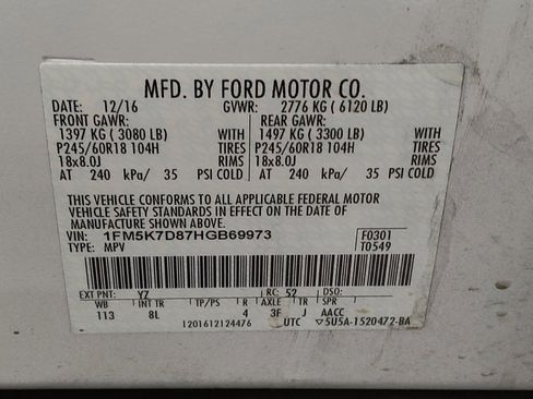 Used 2017 Ford Explorer XLT w/ Equipment Group 201A image 33