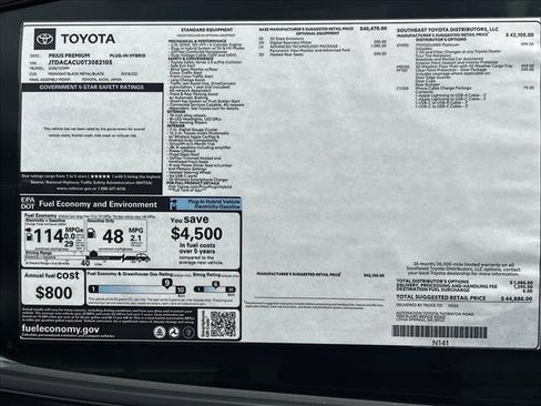 New 2026 Toyota Prius Plug-In Hybrid FWD image 20