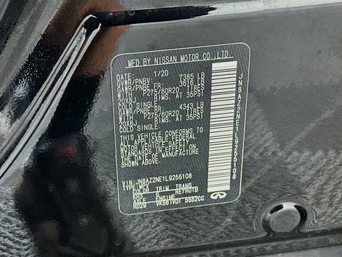 Used 2020 INFINITI QX80 Luxe w/ Proassist Package image 12