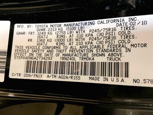 Used 2010 Toyota Tacoma 4x4 Regular Cab image 28