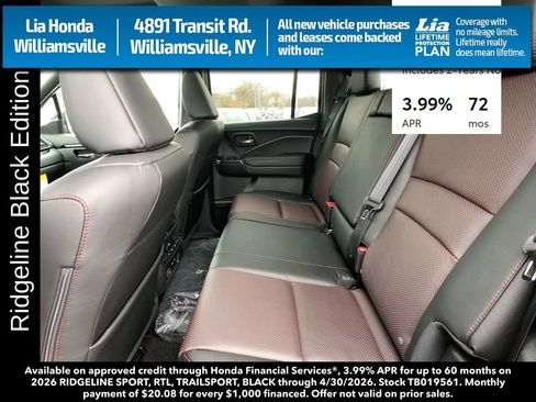 New 2026 Honda Ridgeline Black Edition image 26